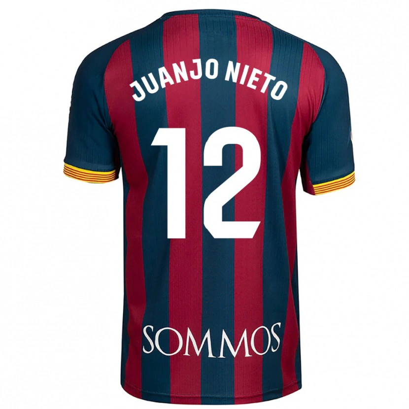 Danxen Kinder Juanjo Nieto #12 Marineblau Rot Heimtrikot Trikot 2025/26 T-Shirt