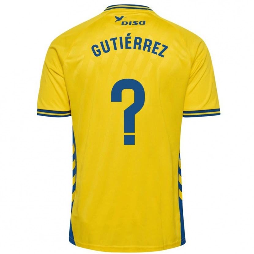 Danxen Kinder Marco Gutiérrez #0 Gelb Blau Heimtrikot Trikot 2025/26 T-Shirt