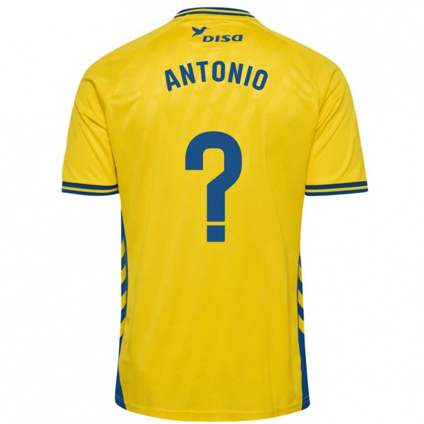 Danxen Kinder Antonio Hernández #0 Gelb Blau Heimtrikot Trikot 2025/26 T-Shirt