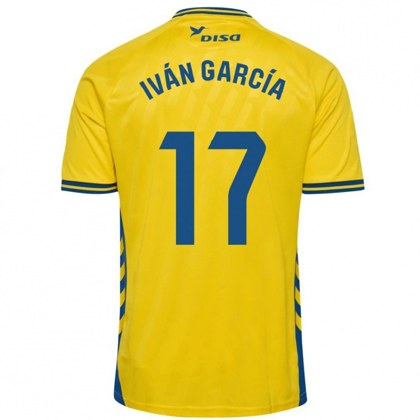 Danxen Kinder Iván García #17 Gelb Blau Heimtrikot Trikot 2025/26 T-Shirt
