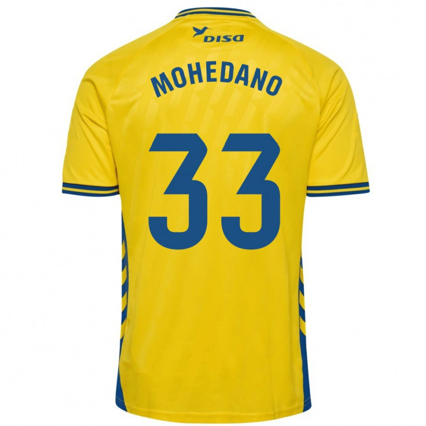 Danxen Kinder Eduard Mohedano #33 Gelb Blau Heimtrikot Trikot 2025/26 T-Shirt