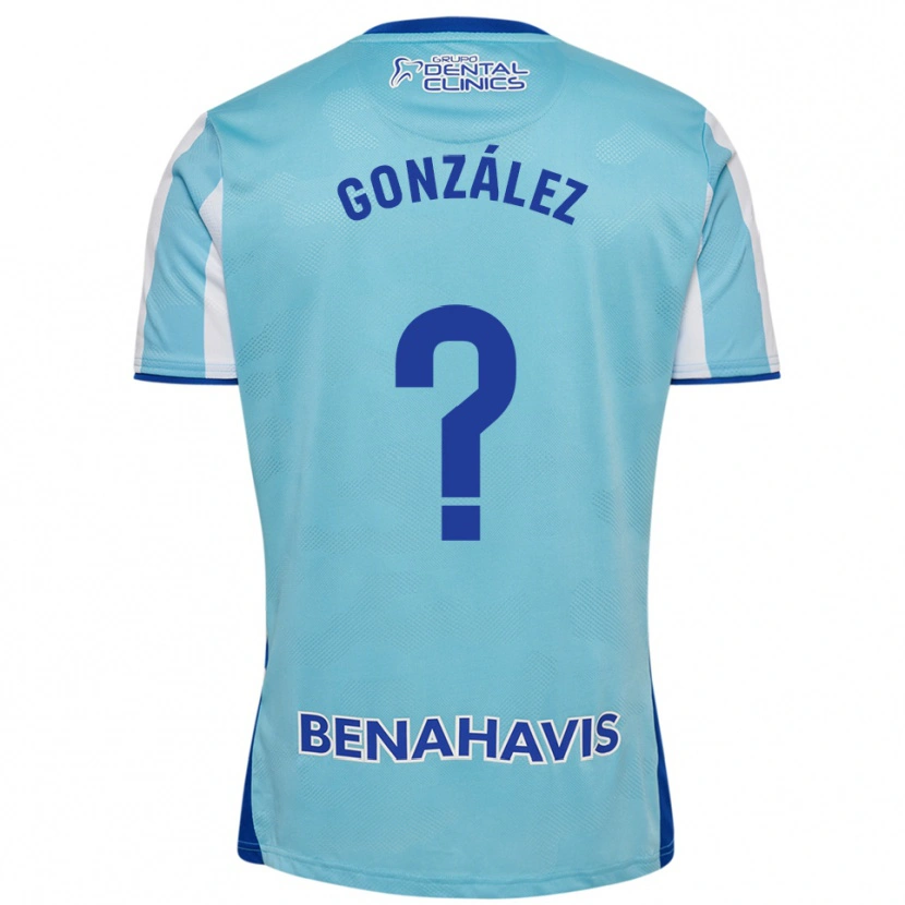 Danxen Kinder Adri González #0 Himmelblau Weiß Heimtrikot Trikot 2025/26 T-Shirt