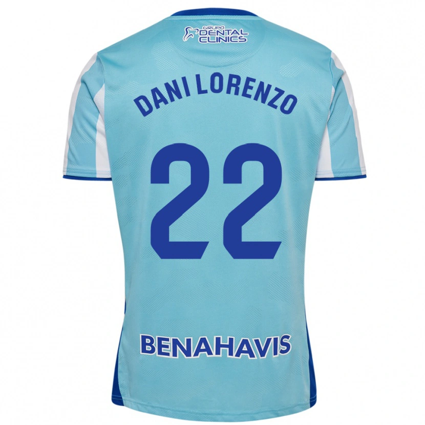 Danxen Kinder Dani Lorenzo #22 Himmelblau Weiß Heimtrikot Trikot 2025/26 T-Shirt