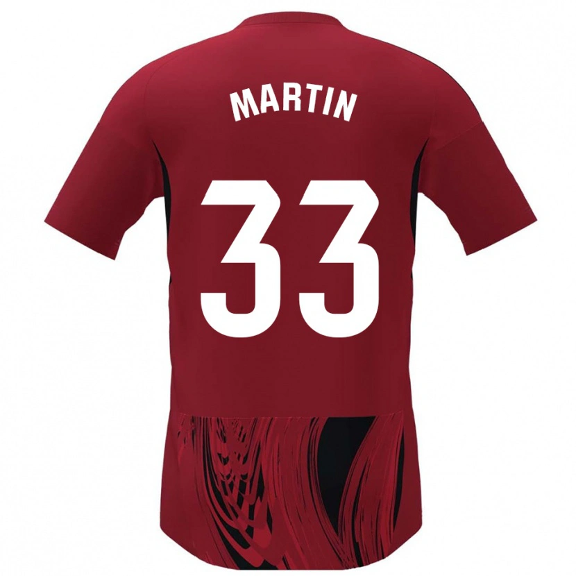 Danxen Kinder Aarón Martin #33 Rot Schwarz Heimtrikot Trikot 2025/26 T-Shirt