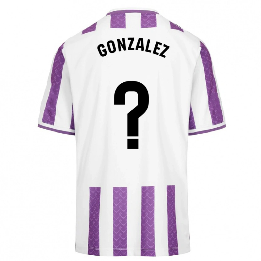 Danxen Kinder Santi González #0 Lila Weiß Heimtrikot Trikot 2025/26 T-Shirt