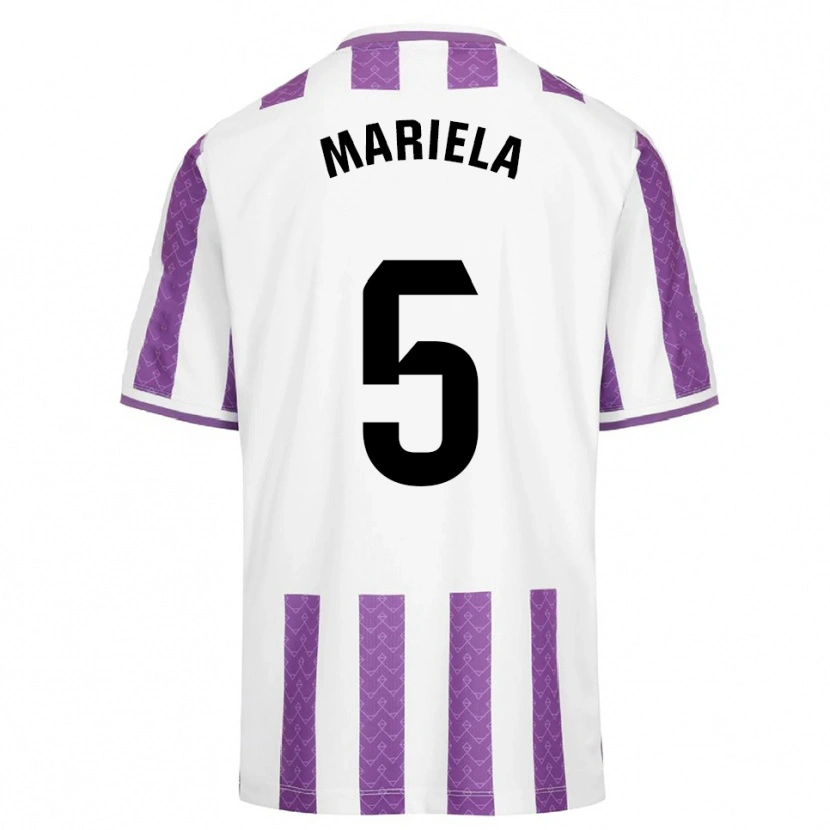 Danxen Kinder Mariela Conde Gomez #5 Lila Weiß Heimtrikot Trikot 2025/26 T-Shirt