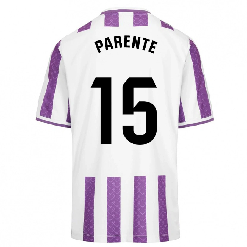 Danxen Kinder Iago Parente #15 Lila Weiß Heimtrikot Trikot 2025/26 T-Shirt