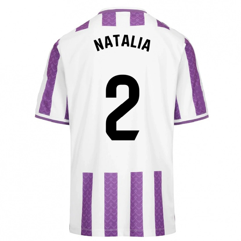 Danxen Kinder Natalia Delgado Calle #2 Lila Weiß Heimtrikot Trikot 2025/26 T-Shirt