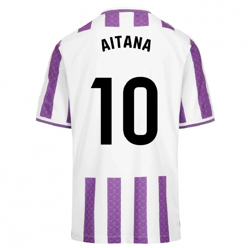 Danxen Kinder Aitana Ruda Lara #10 Lila Weiß Heimtrikot Trikot 2025/26 T-Shirt