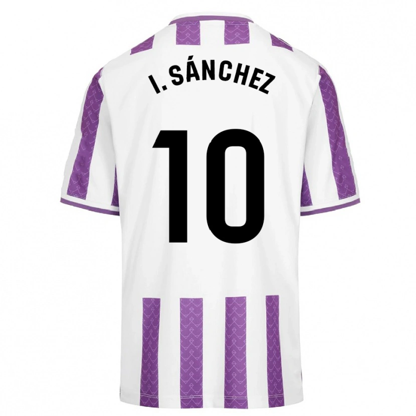 Danxen Kinder Iván Sánchez #10 Lila Weiß Heimtrikot Trikot 2025/26 T-Shirt