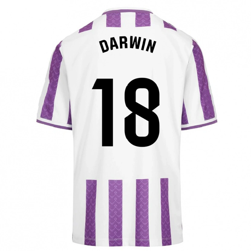 Danxen Kinder Darwin Machís #18 Lila Weiß Heimtrikot Trikot 2025/26 T-Shirt