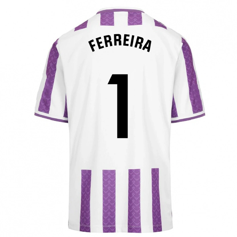 Danxen Kinder Andre Ferreira #1 Lila Weiß Heimtrikot Trikot 2025/26 T-Shirt