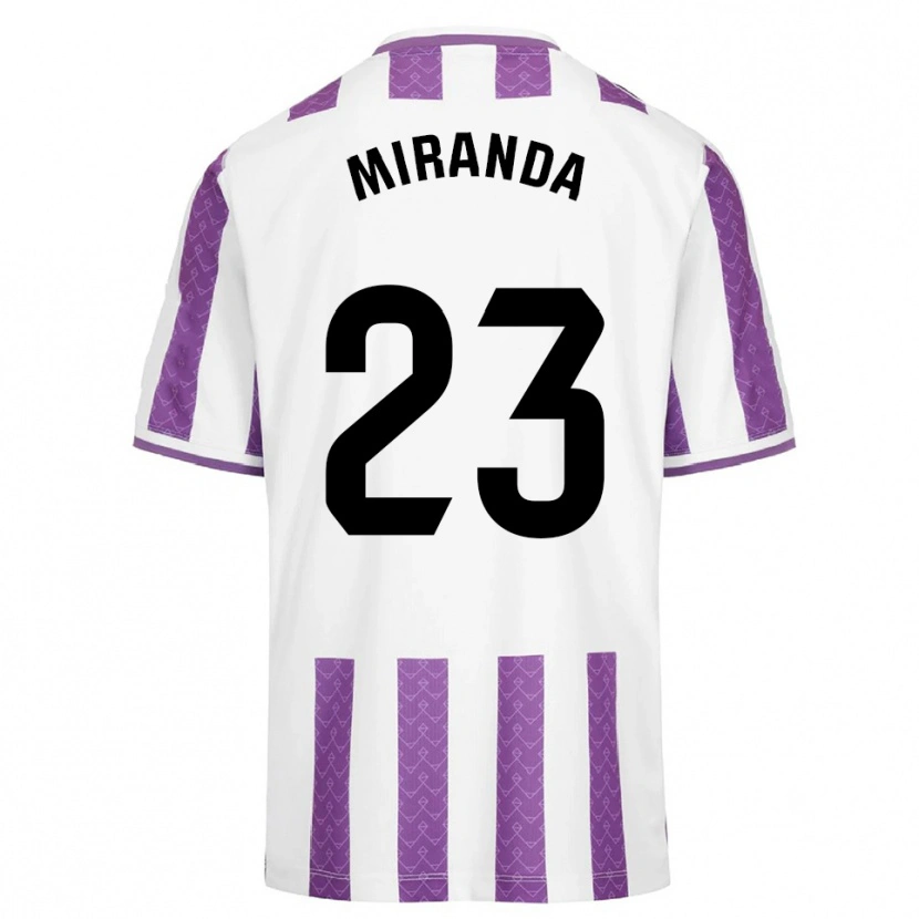 Danxen Kinder João Miranda #23 Lila Weiß Heimtrikot Trikot 2025/26 T-Shirt