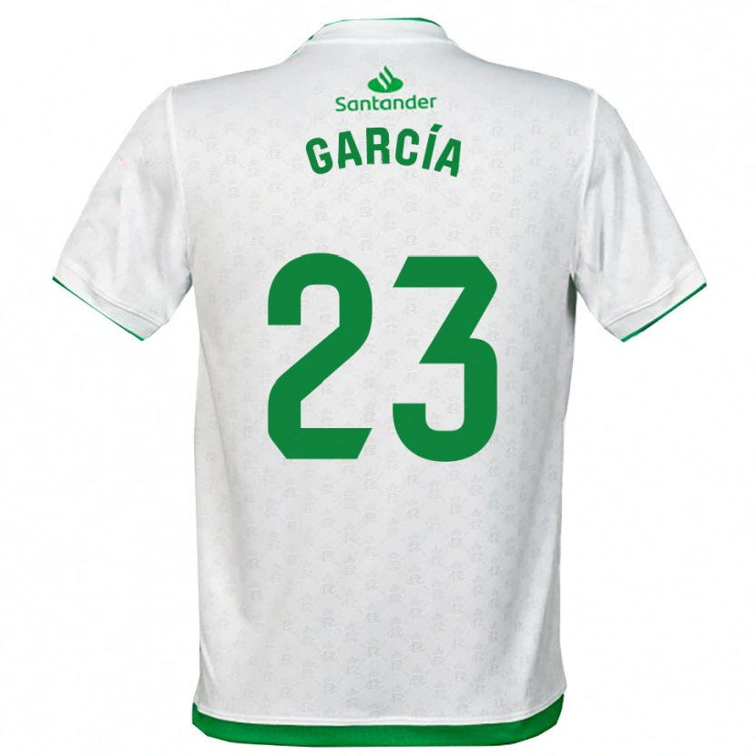 Danxen Kinder Mario García #23 Grün Weiß Heimtrikot Trikot 2025/26 T-Shirt