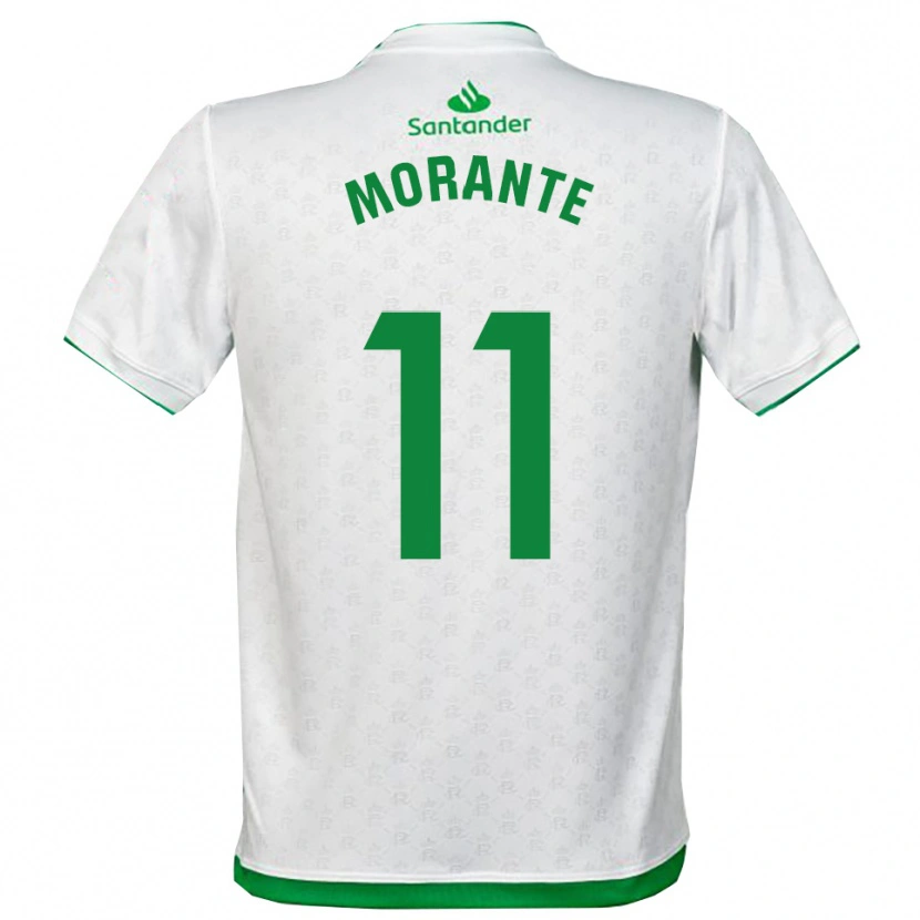 Danxen Kinder Alejandro Morante #11 Grün Weiß Heimtrikot Trikot 2025/26 T-Shirt