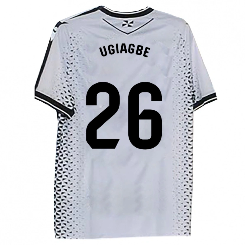 Danxen Kinder Efe Ugiagbe #26 Weiß Schwarz Heimtrikot Trikot 2025/26 T-Shirt