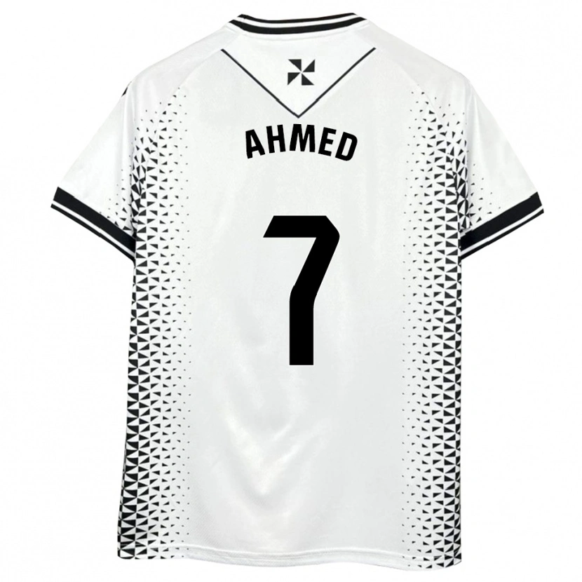 Danxen Kinder Aisar Ahmed #7 Weiß Schwarz Heimtrikot Trikot 2025/26 T-Shirt