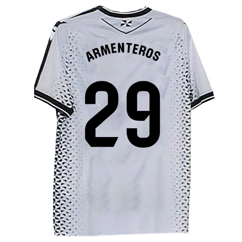 Danxen Kinder Víctor Armenteros #29 Weiß Schwarz Heimtrikot Trikot 2025/26 T-Shirt