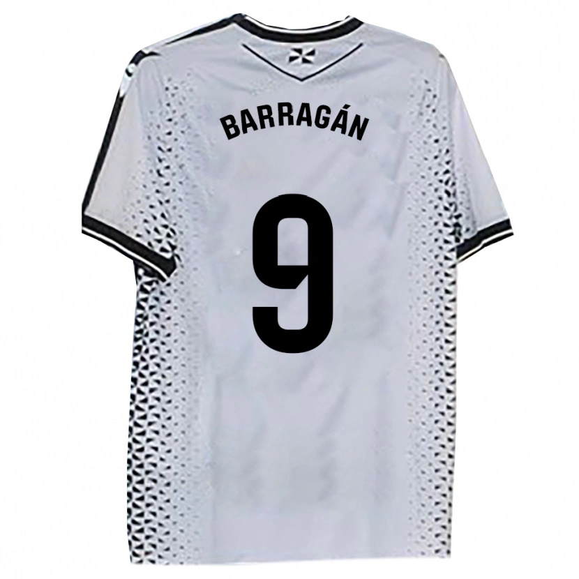 Danxen Kinder Juan Barragán #9 Weiß Schwarz Heimtrikot Trikot 2025/26 T-Shirt