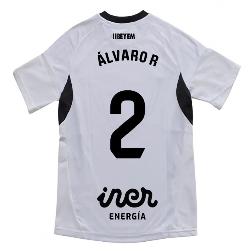 Danxen Kinder Álvaro Rodríguez #2 Weiß Lila Heimtrikot Trikot 2025/26 T-Shirt