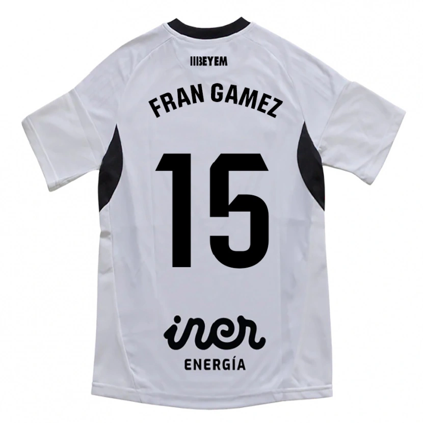 Danxen Kinder Fran Gámez #15 Weiß Lila Heimtrikot Trikot 2025/26 T-Shirt