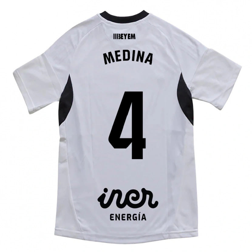 Danxen Kinder Agus Medina #4 Weiß Lila Heimtrikot Trikot 2025/26 T-Shirt