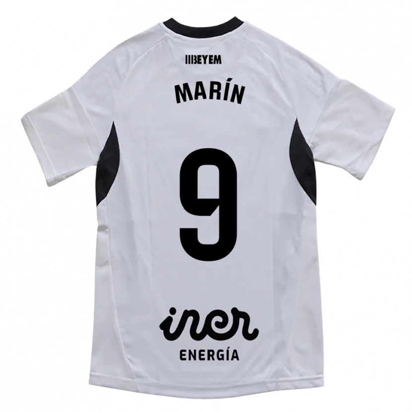Danxen Kinder Higinio Marín #9 Weiß Lila Heimtrikot Trikot 2025/26 T-Shirt
