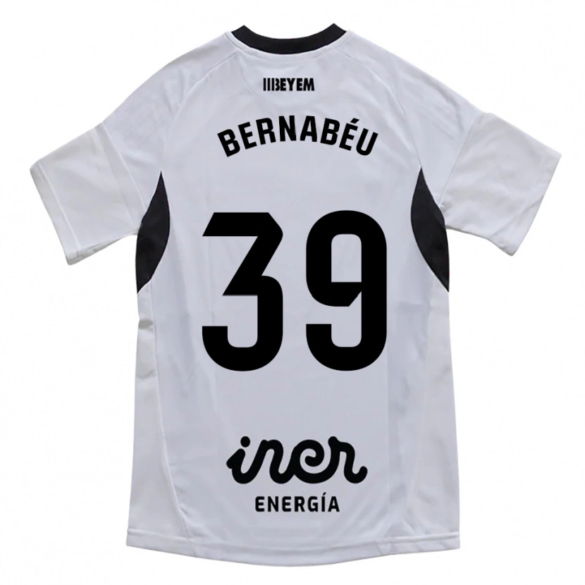 Danxen Kinder Dani Bernabéu #39 Weiß Lila Heimtrikot Trikot 2025/26 T-Shirt