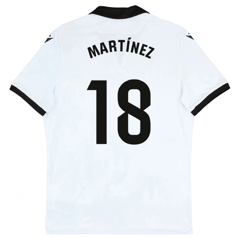 Danxen Kinder Brais Martínez #18 Weiß Schwarz Heimtrikot Trikot 2025/26 T-Shirt