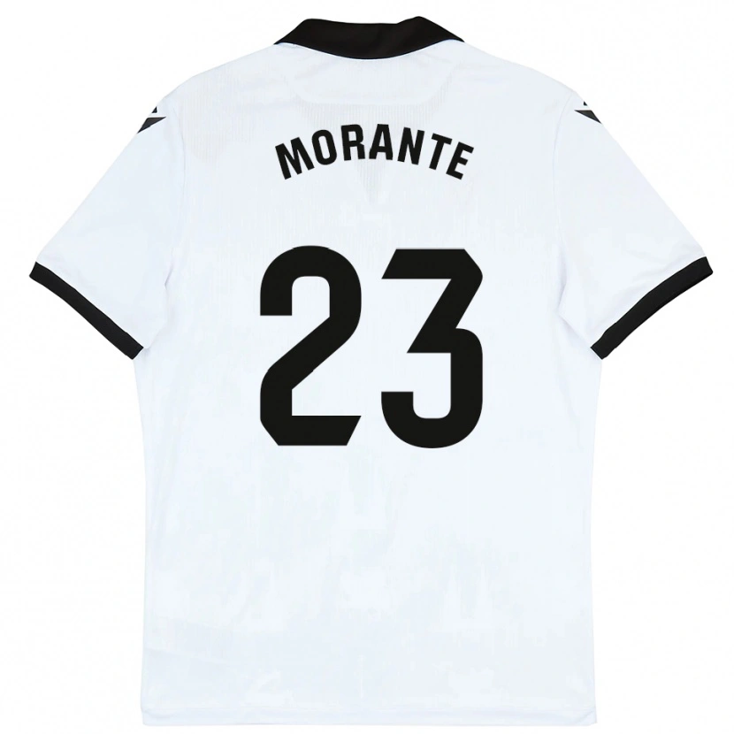 Danxen Kinder Iván Morante #23 Weiß Schwarz Heimtrikot Trikot 2025/26 T-Shirt
