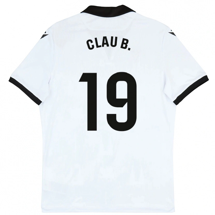 Danxen Kinder Claudia Barrios #19 Weiß Schwarz Heimtrikot Trikot 2025/26 T-Shirt
