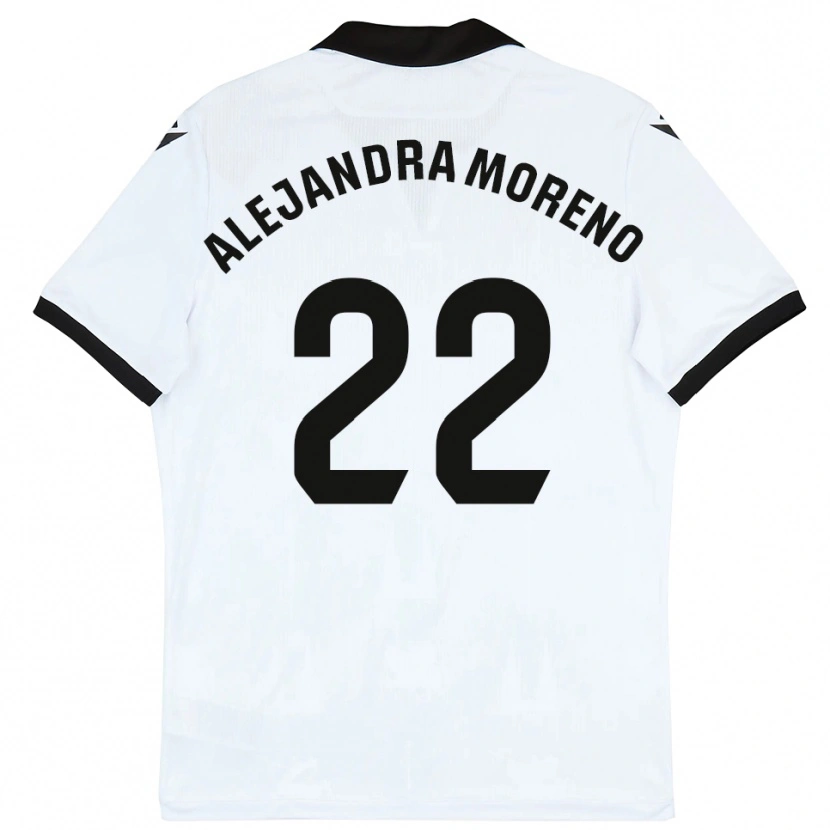 Danxen Kinder Alejandra Moreno #22 Weiß Schwarz Heimtrikot Trikot 2025/26 T-Shirt