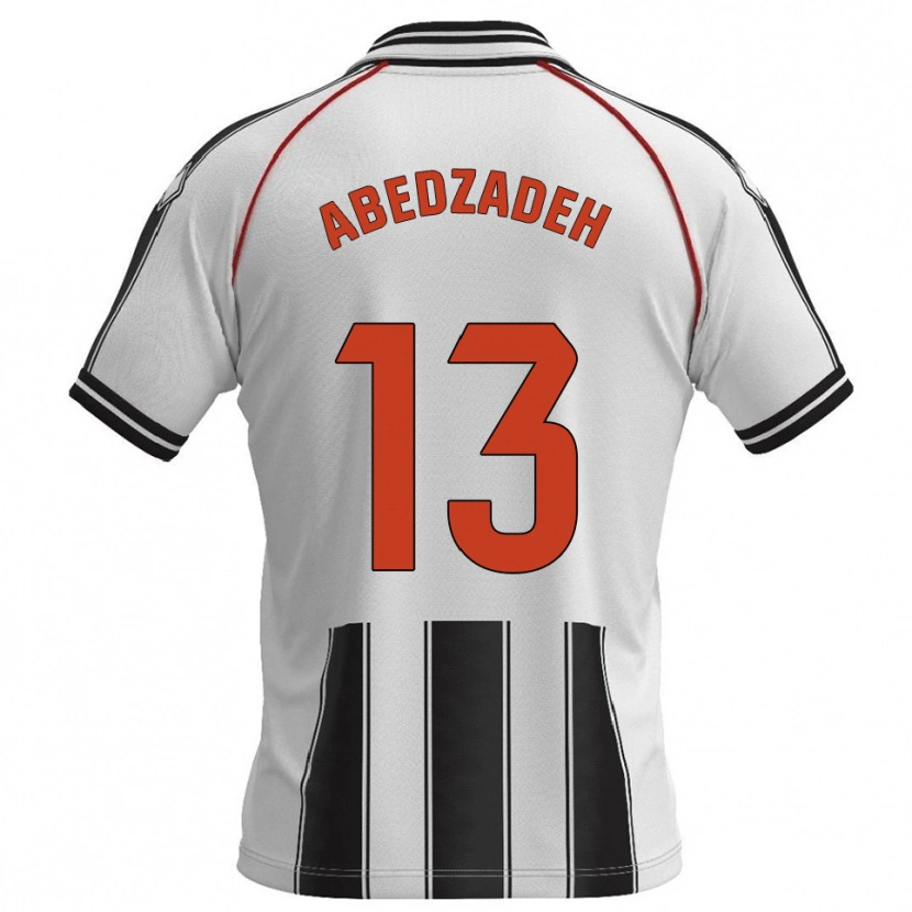 Danxen Kinder Amir Abedzadeh #13 Weiß Schwarz Heimtrikot Trikot 2025/26 T-Shirt