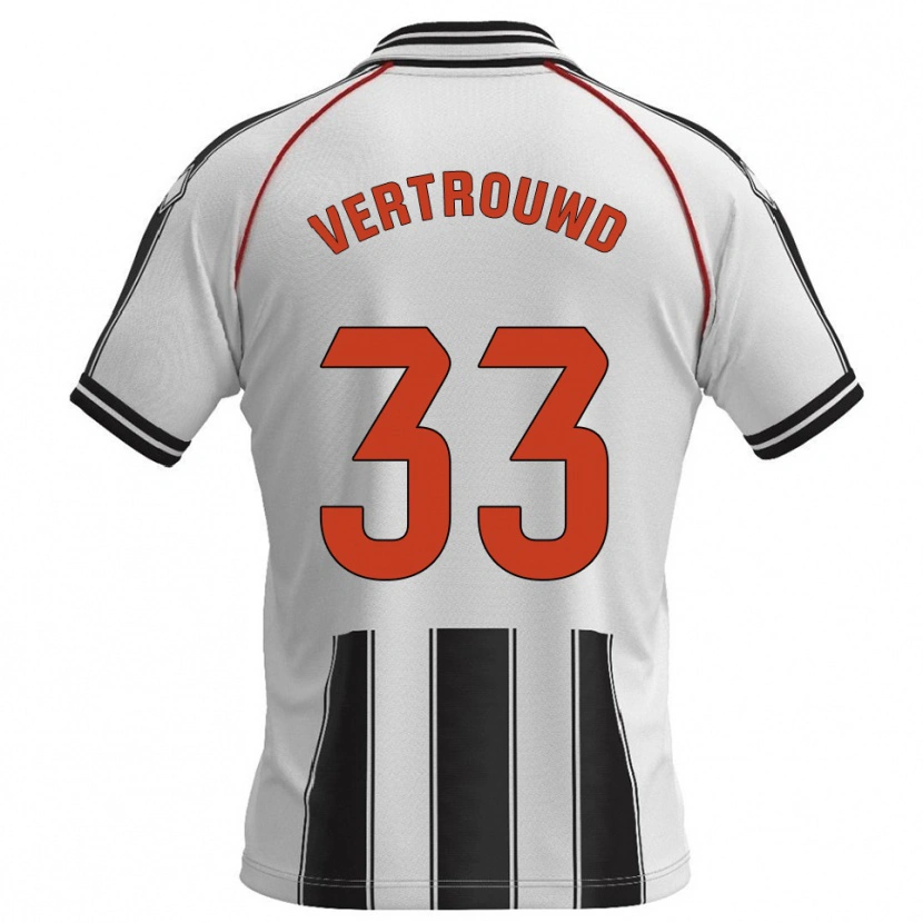 Danxen Kinder Jozhua Vertrouwd #33 Weiß Schwarz Heimtrikot Trikot 2025/26 T-Shirt