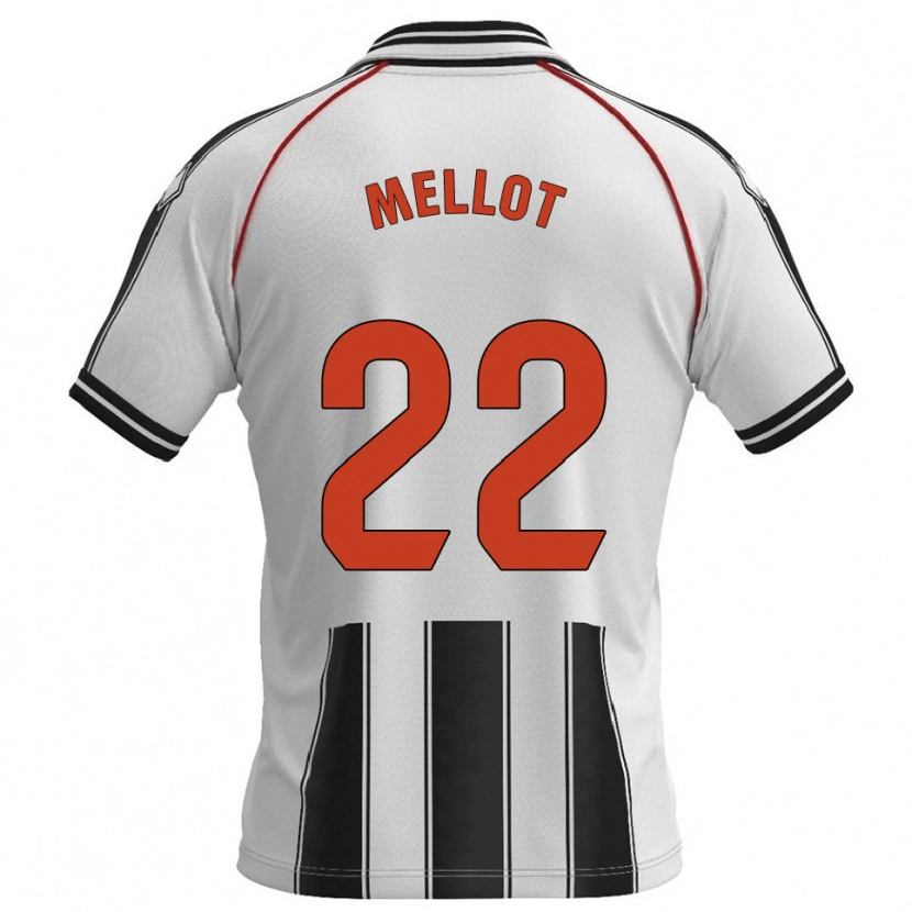 Danxen Kinder Jérémy Mellot #22 Weiß Schwarz Heimtrikot Trikot 2025/26 T-Shirt
