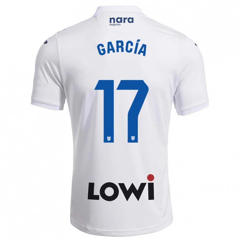 Danxen Kinder Naim García #17 Weiß Marine Heimtrikot Trikot 2025/26 T-Shirt