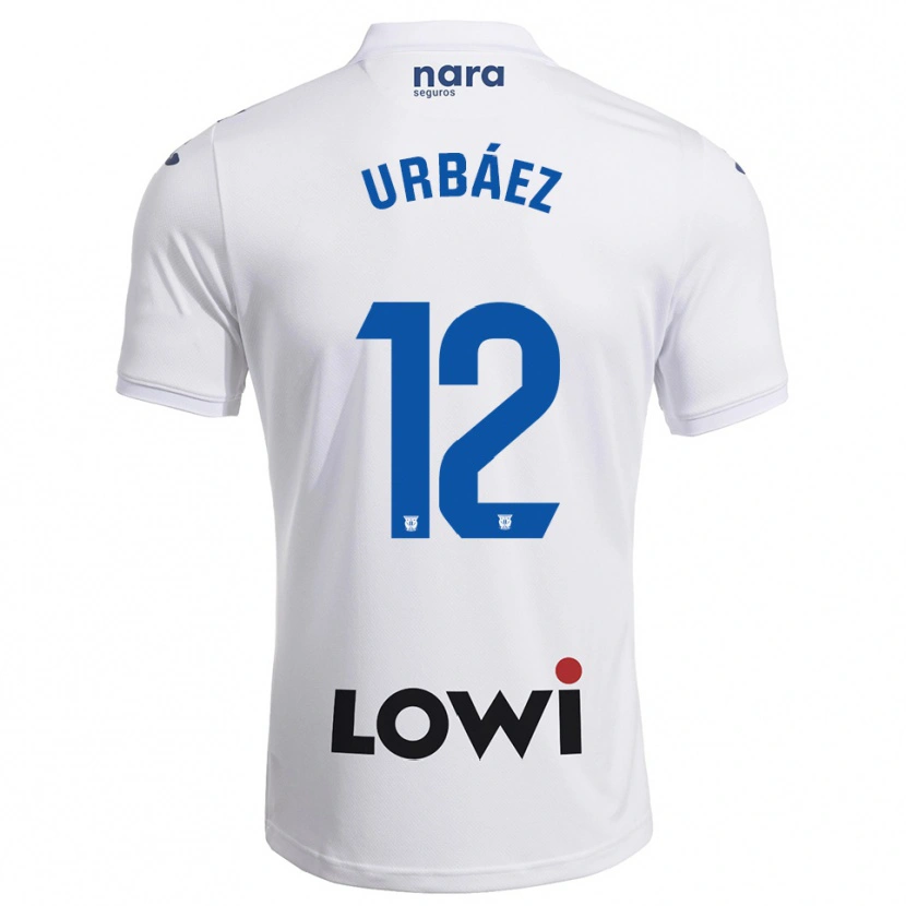 Danxen Kinder Joao Urbáez #12 Weiß Marine Heimtrikot Trikot 2025/26 T-Shirt