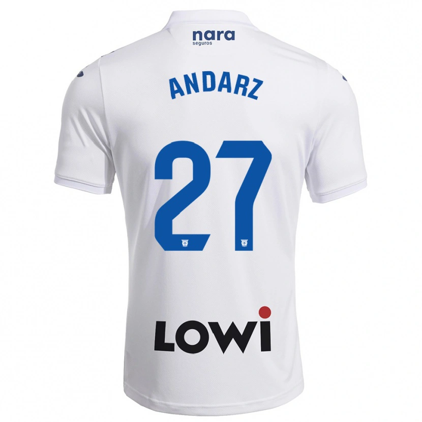 Danxen Kinder Nima Andarz #27 Weiß Marine Heimtrikot Trikot 2025/26 T-Shirt