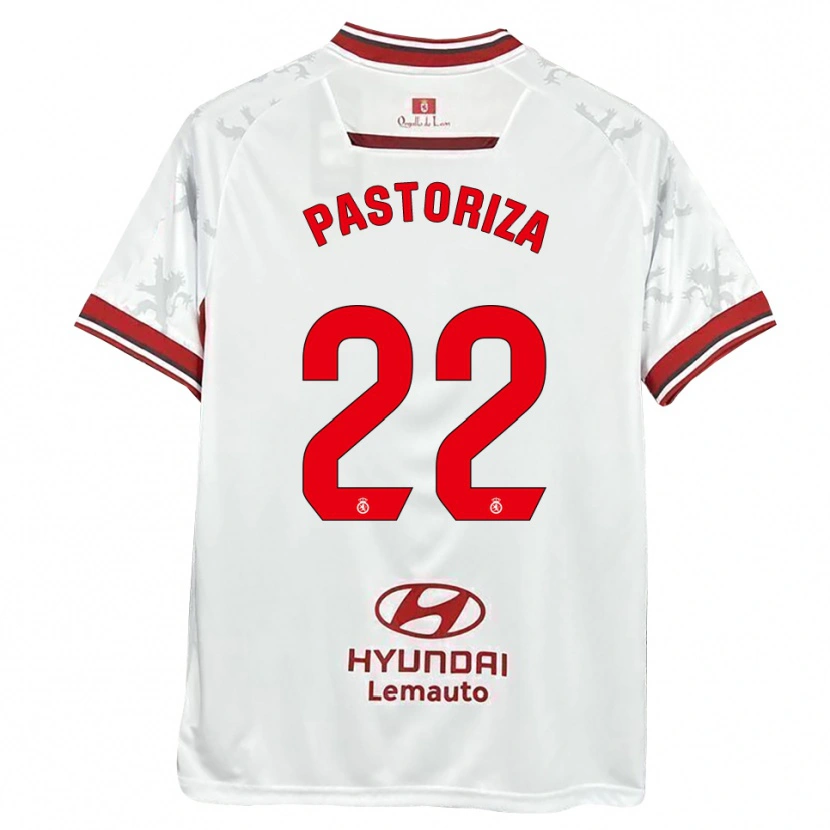 Danxen Kinder Agustín Pastoriza #22 Weiß Rot Heimtrikot Trikot 2025/26 T-Shirt