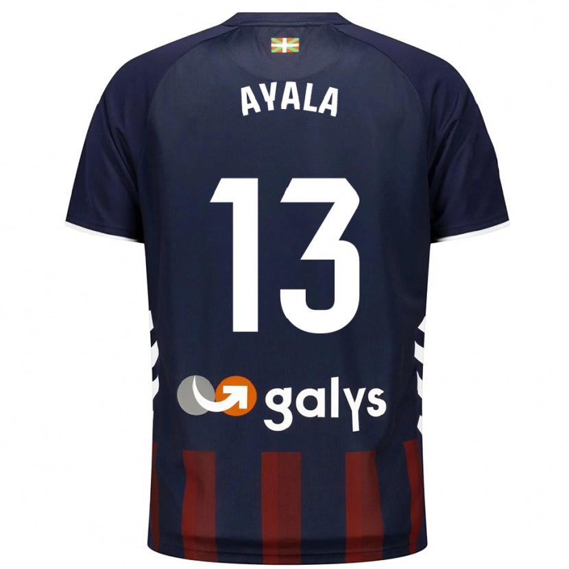 Danxen Kinder Unai Ayala #13 Marine Rot Heimtrikot Trikot 2025/26 T-Shirt