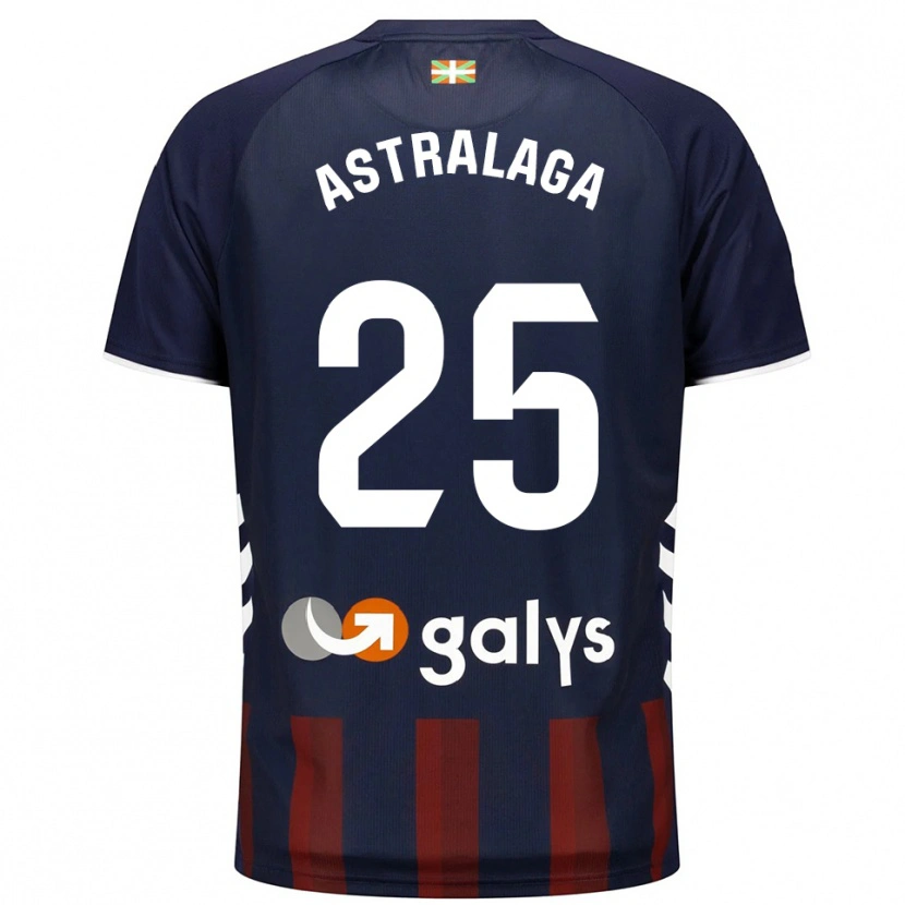 Danxen Kinder Eunate Astralaga Aranguren #25 Marine Rot Heimtrikot Trikot 2025/26 T-Shirt