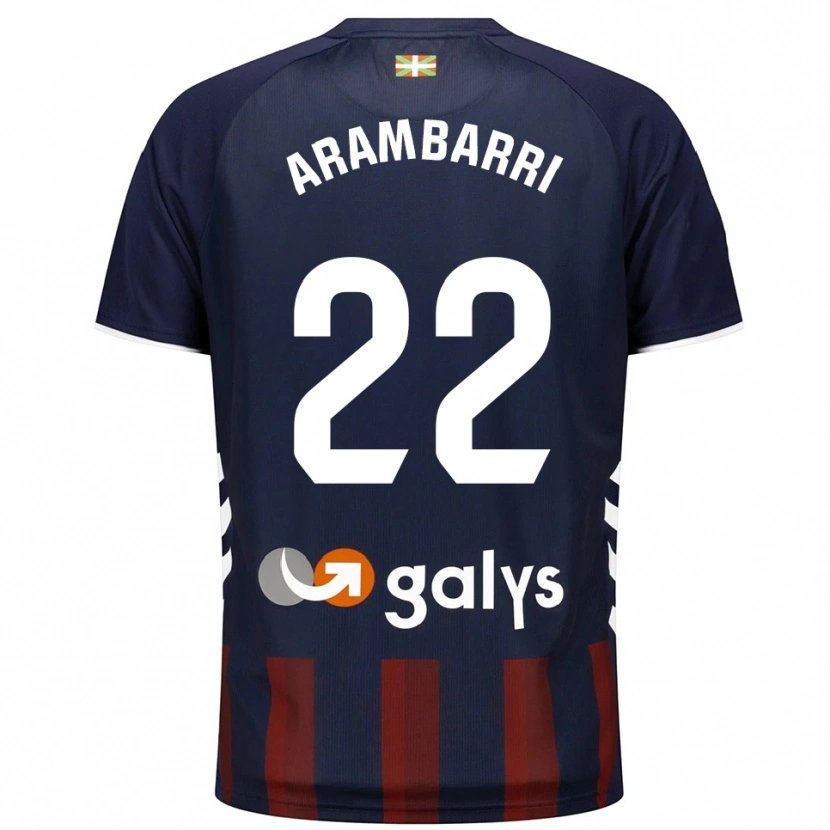 Danxen Kinder Aritz Arambarri #22 Marine Rot Heimtrikot Trikot 2025/26 T-Shirt
