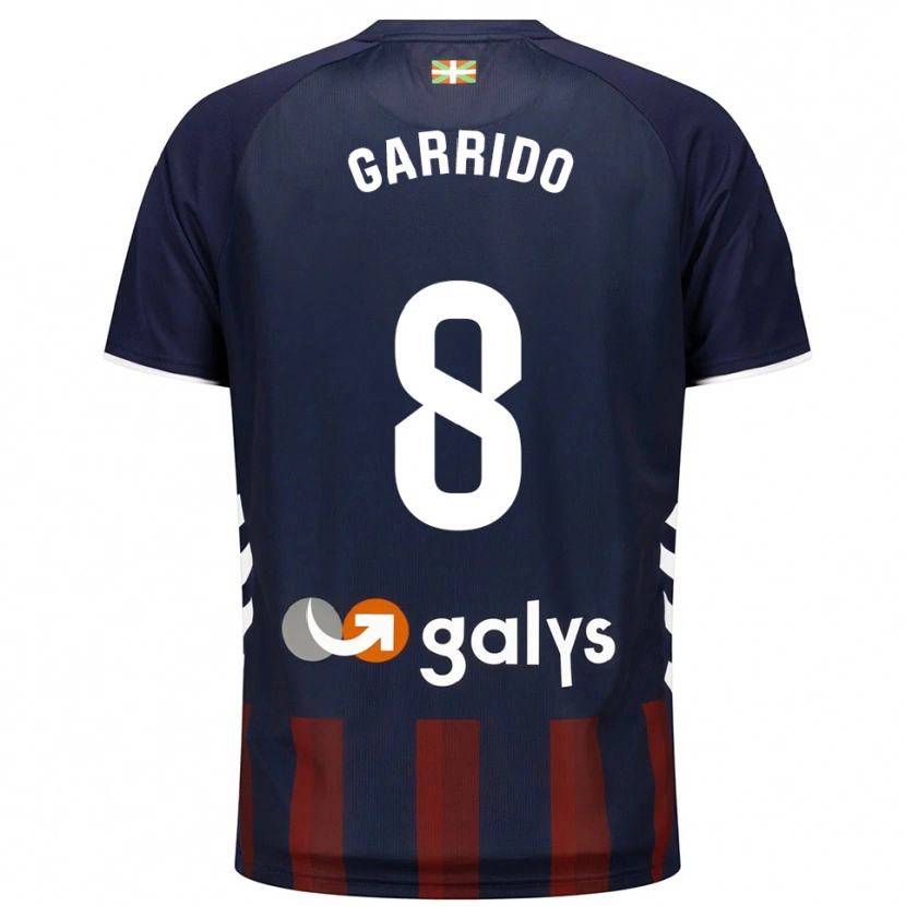 Danxen Kinder Aleix Garrido #8 Marine Rot Heimtrikot Trikot 2025/26 T-Shirt