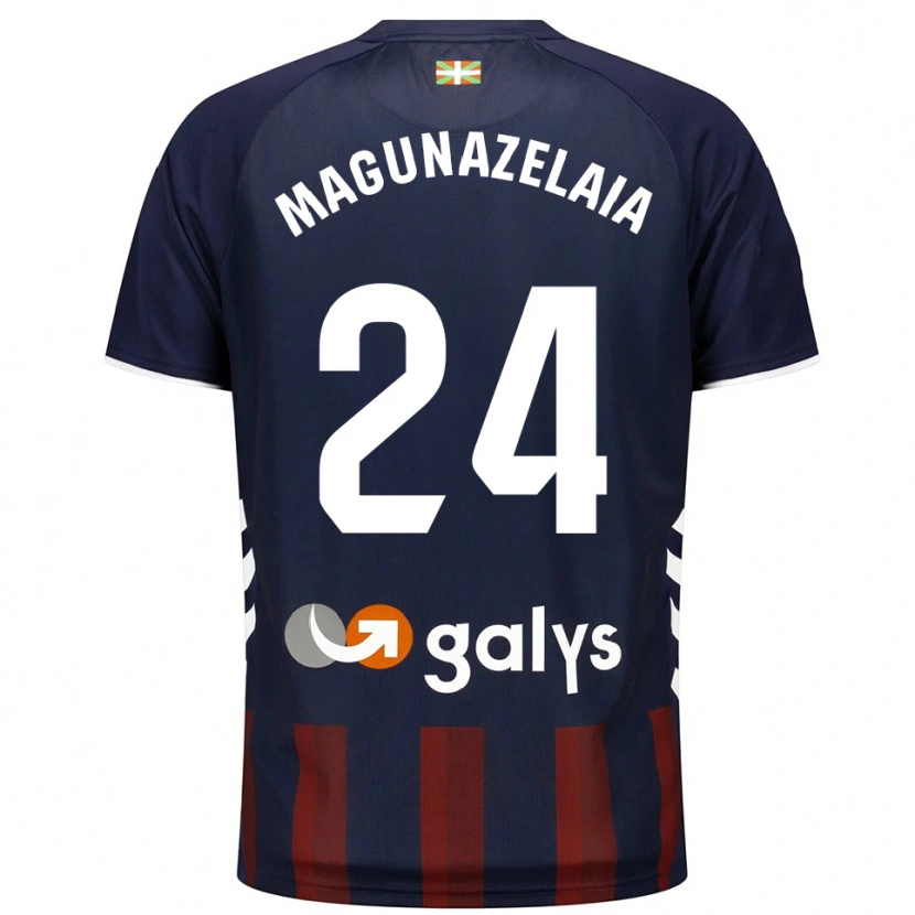 Danxen Kinder Jon Magunazelaia #24 Marine Rot Heimtrikot Trikot 2025/26 T-Shirt