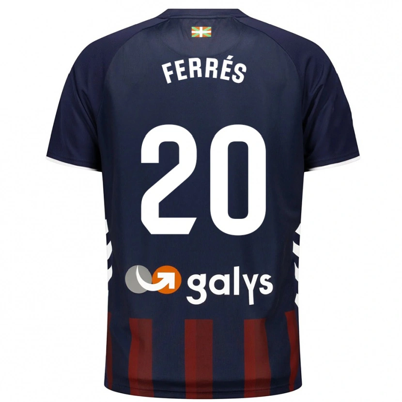 Danxen Kinder Llorenç Ferrés #20 Marine Rot Heimtrikot Trikot 2025/26 T-Shirt