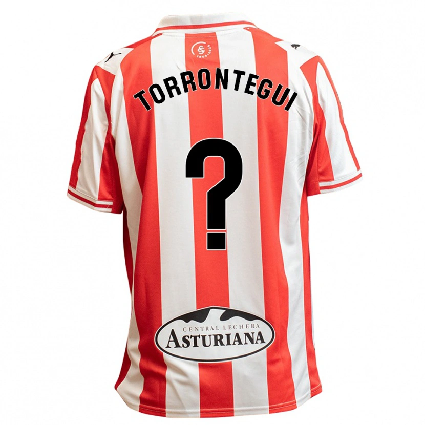 Danxen Kinder Samu Torrontegui #0 Weiß Rot Heimtrikot Trikot 2025/26 T-Shirt