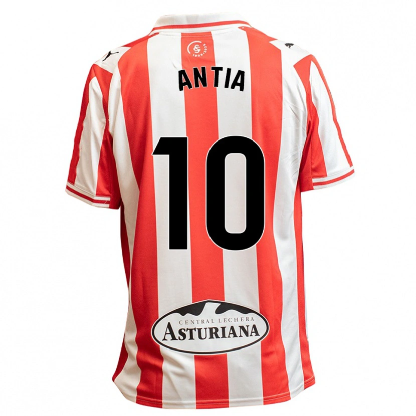 Danxen Kinder Antia Mayo Fraga #10 Weiß Rot Heimtrikot Trikot 2025/26 T-Shirt