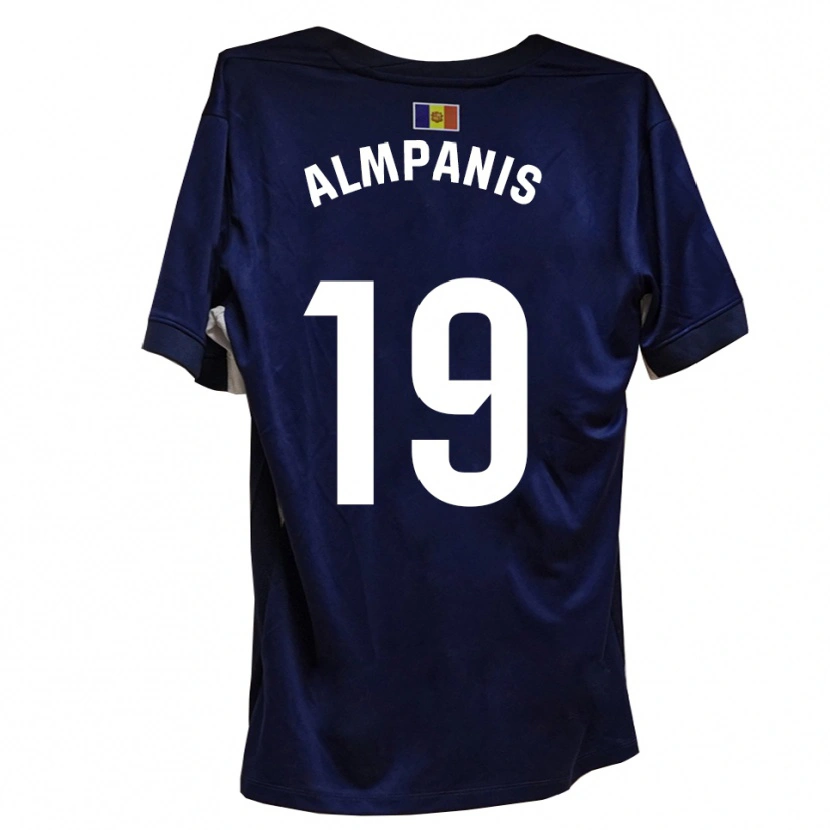 Danxen Kinder Christos Almpanis #19 Marineblau Weiß Heimtrikot Trikot 2025/26 T-Shirt