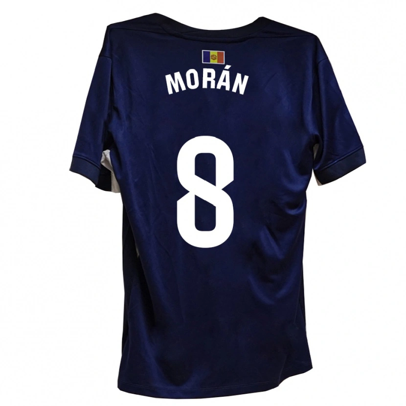 Danxen Kinder Erik Morán #8 Marineblau Weiß Heimtrikot Trikot 2025/26 T-Shirt