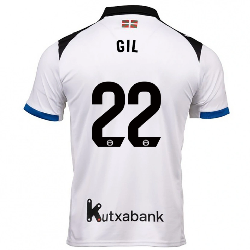 Danxen Kinder Raquel Gil #22 Weiß Blau Auswärtstrikot Trikot 2025/26 T-Shirt